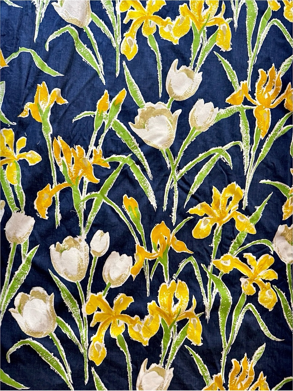 Vintage House N’ Home Fabrics 4 Yards MCM Bold Botanical Coastal Italian Vibe